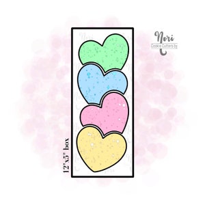 Stack of Hearts Set of 4 Cookie Cutters - Cookie Cutters By Nori