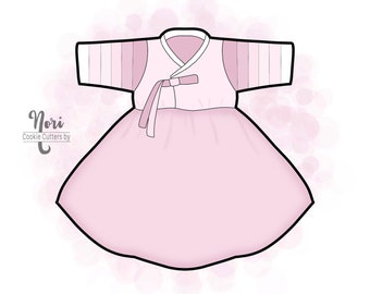 Hanbok 2 Cookie Cutter - Cookie Cutters By Nori - CN0858