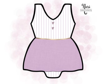 Romper Dress Cookie Cutter - Cookie Cutters By Nori - CN1556