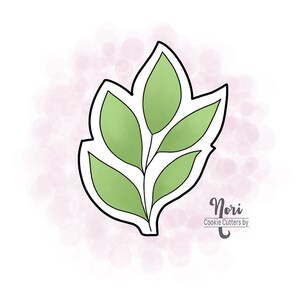 Floral Branch 8 Greenery Cookie Cutter - Cookie Cutters By Nori - CN0316