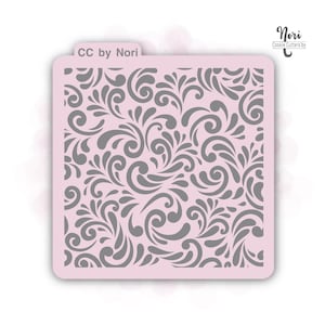 Swirl Pattern Stencil - Cookie Cutters By Nori - CNP0002