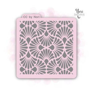 Fan 2 Pattern Stencil - Cookie Cutters By Nori - CNP0047