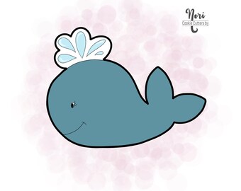 Whale 2 Cookie Cutter - Cookie Cutters By Nori - CN0643
