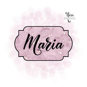 Maria Plaque Cookie Cutter - Cookie Cutters By Nori - CN1760