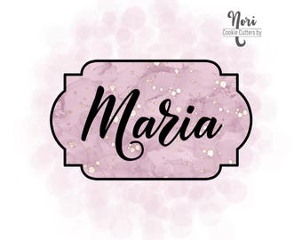 Maria Plaque Cookie Cutter - Cookie Cutters By Nori - CN1760