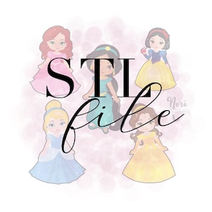 STL file - Princesses Set A - 4.5 inch