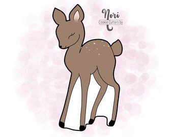 Deer Fawn Woodland Creature Forest Animal Cookie Cutter - Cookie Cutters By Nori - CN0221