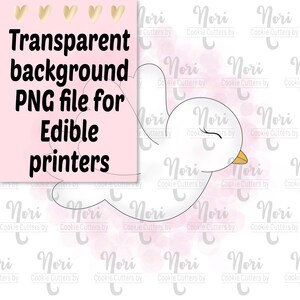 Druckbares transparentes PNG Hintergrundbild für Edible Drucker - KN0946 - Taube