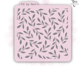 Floral Branch 1 Stencil - Cookie Cutters By Nori - CNP0005