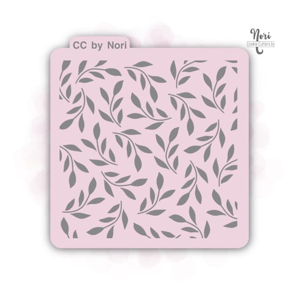 Floral Branch 1 Stencil - Cookie Cutters By Nori - CNP0005