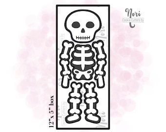 Build a Skeleton Halloween Platter Set of 4 Cookie Cutters - Cookie Cutters By Nori