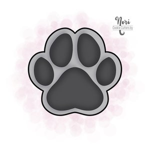 Dog Paw Single Paw print Cookie Cutter - Cookie Cutters By Nori - CN0125