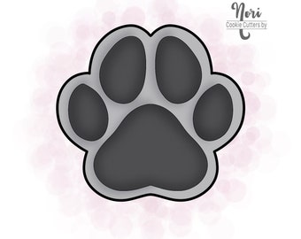 Dog Paw Single Paw print Cookie Cutter - Cookie Cutters By Nori - CN0125