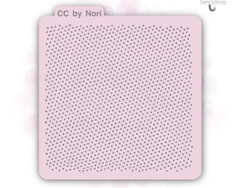 Plantilla de fondo con patrón de baloncesto de lunares - Cortadores de galletas de Nori - CNP0015