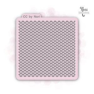 Knit 3 Pattern Sweater Background Stencil - Cookie Cutters By Nori - CNP0008