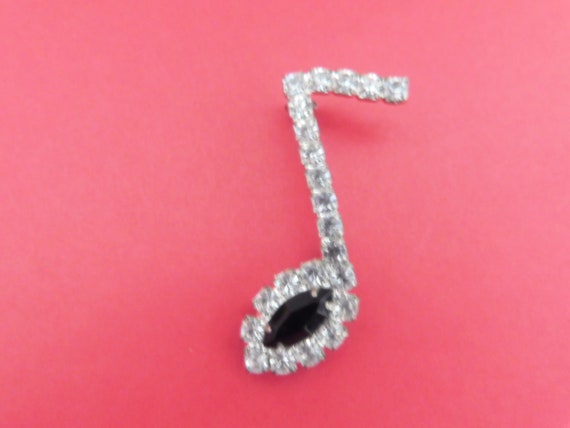 Vintage Rhinestone Note and Vintage Rhinestone Gu… - image 5