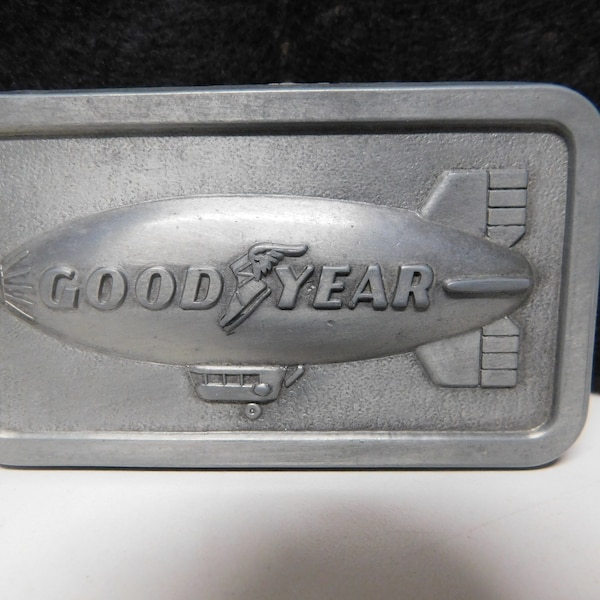 Vintage Goodyear Blimp Belt Buckle