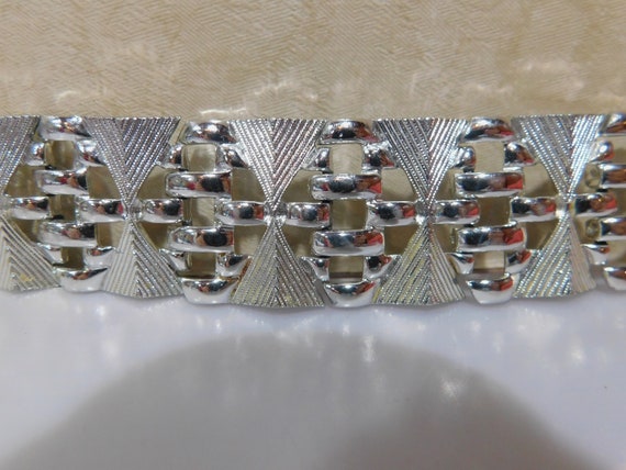 Vintage Coro Silver Tone Cuff Bracelet - image 1