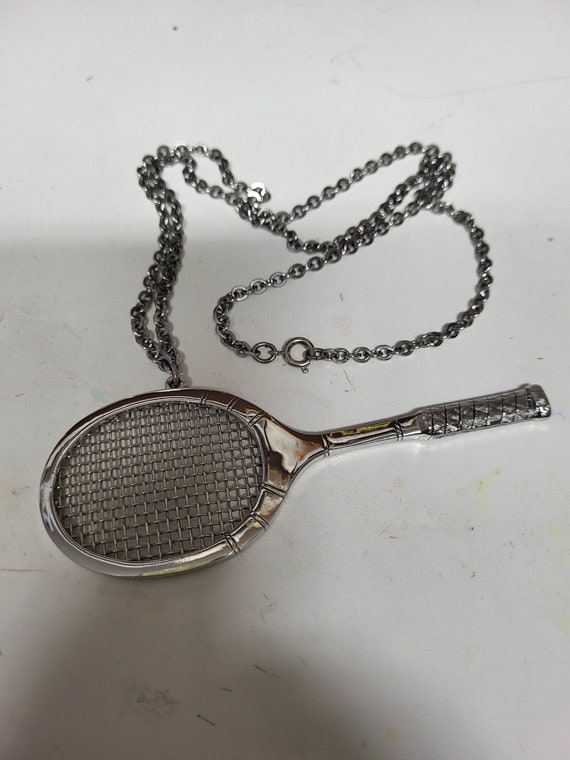 Vintage Tortolani Large Raquet Necklace
