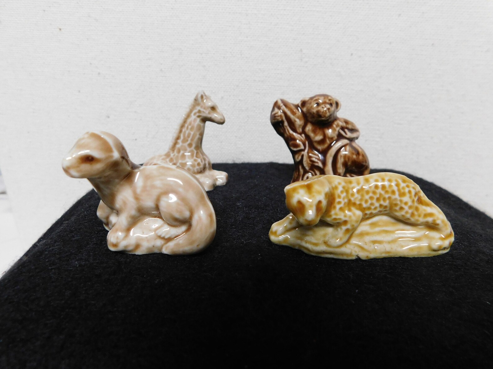 Vintage Wade Figurines From England Giraffe Otter Monkey Etsy