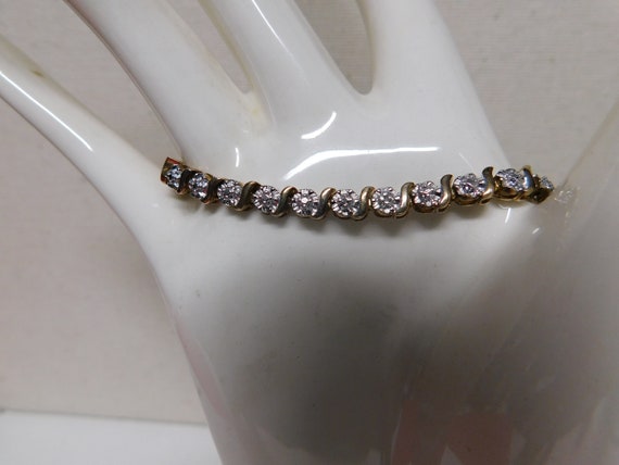 Diamond chip tennis best sale bracelet
