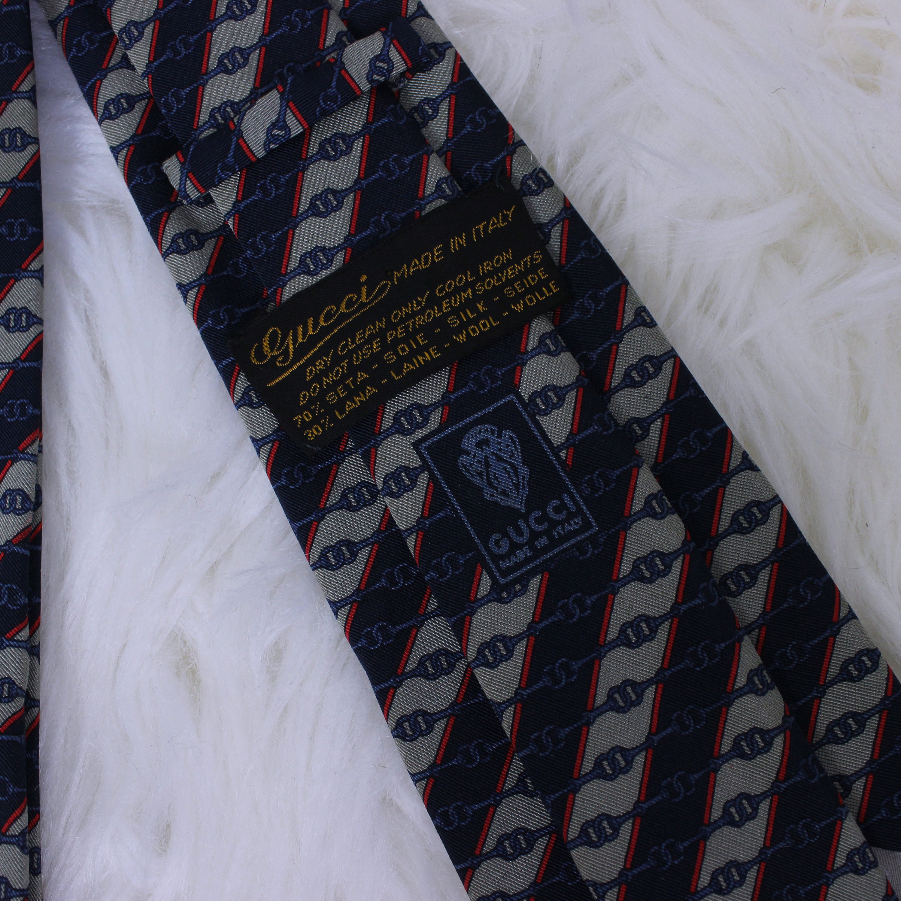 Vintage Gucci Silk Ties Rarity Monogram | Etsy