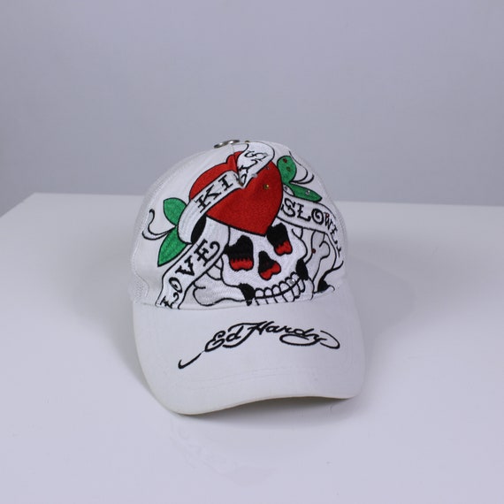 Vintage Ed Hardy Big Logo Rare Hat Cap 