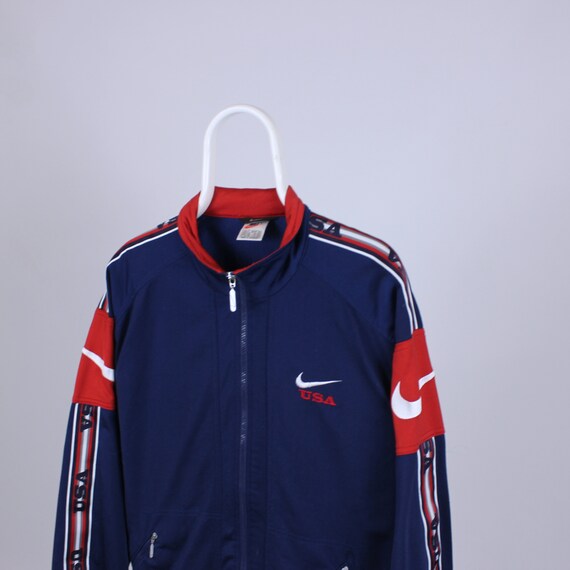 red nike tracksuit top