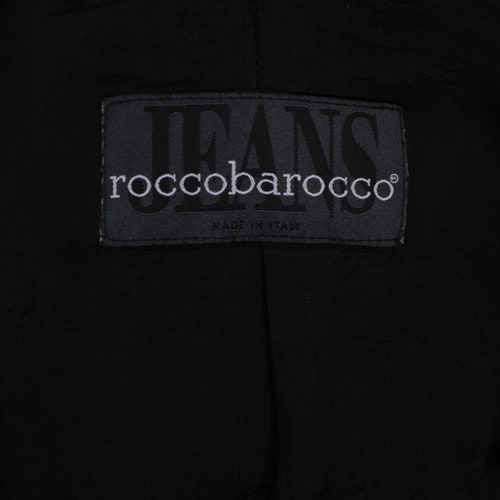 Vintage Rocco Barocco shops jeans jacket rare lampo luxury