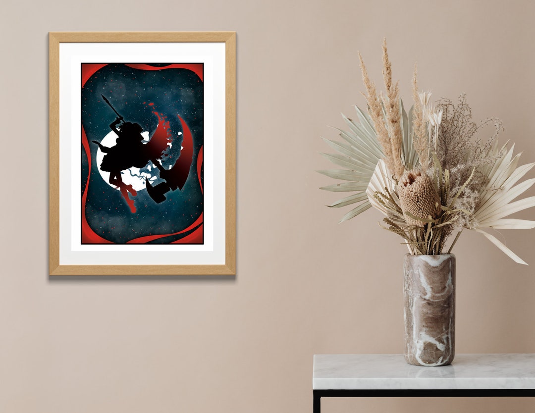 RWBY Inspired Art Print Anime, RWBY, Ruby Rose, Rooster Teeth - Etsy