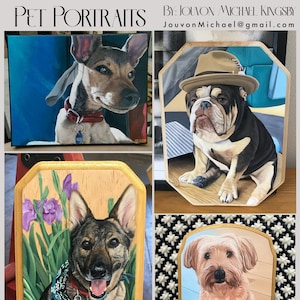Pet Portrait Oil Paintings