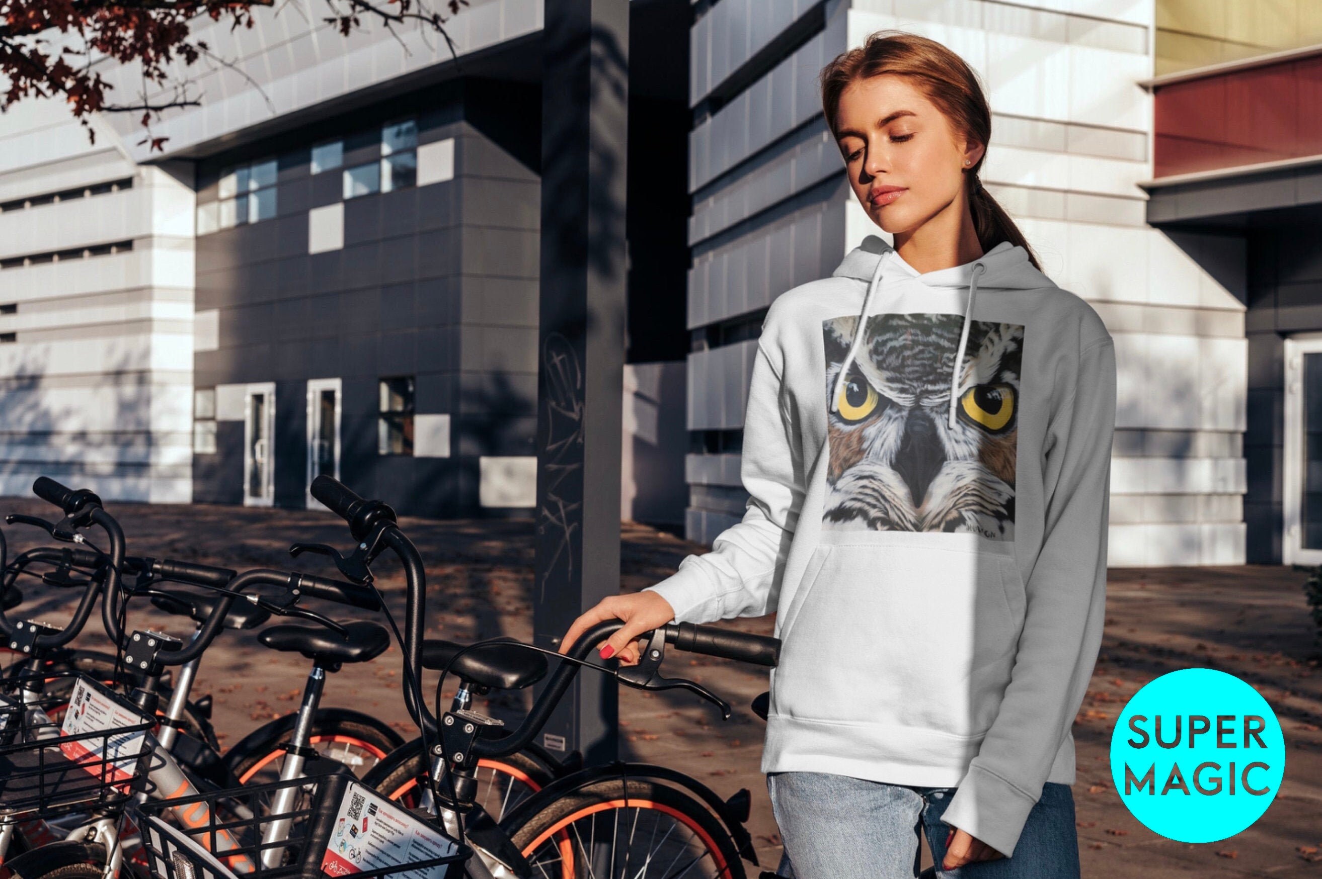 The All Seeing Owl Hoodie by JouvonJouvon | Men’s| Women's | Great Horned Owl | Nature Lov