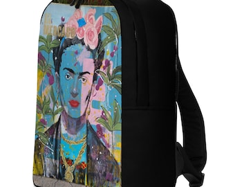 Frida Minimalist Backpack | Travel Bag | School | Street Wear | Artsy | Gift