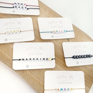 Pulseira com carta de mensagem para personalizar de acordo com os seus desejos - Coleção Y eu