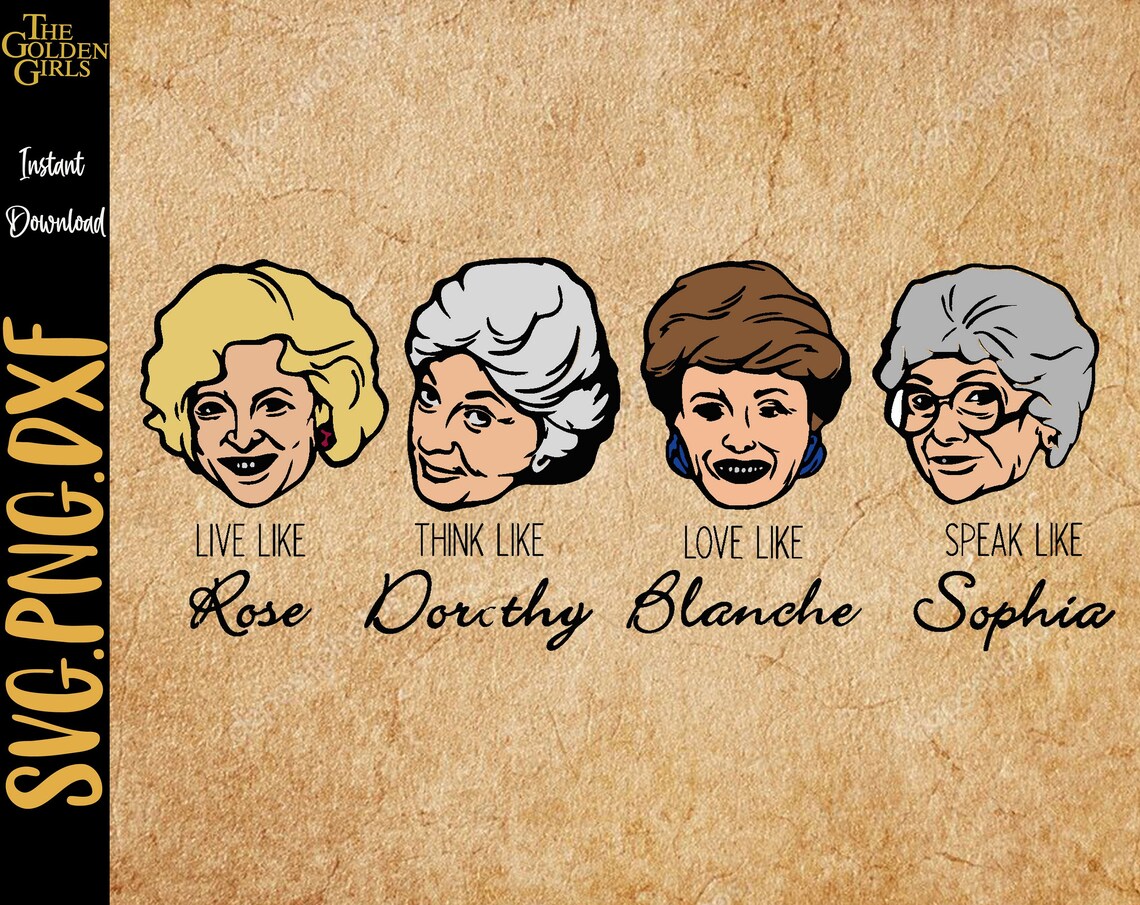 Golden Girls svg The Golden Girls svg Cricut Clipart | Etsy