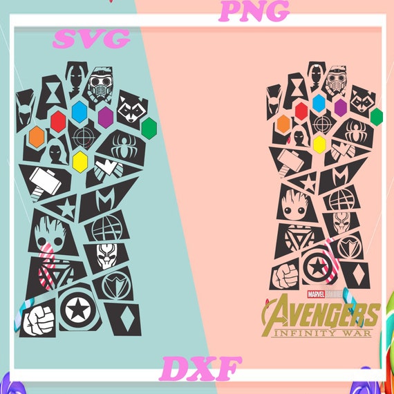 Download Thanos Svg Dxf Png Marvel Svg Clipart And Cricutdegigns Etsy