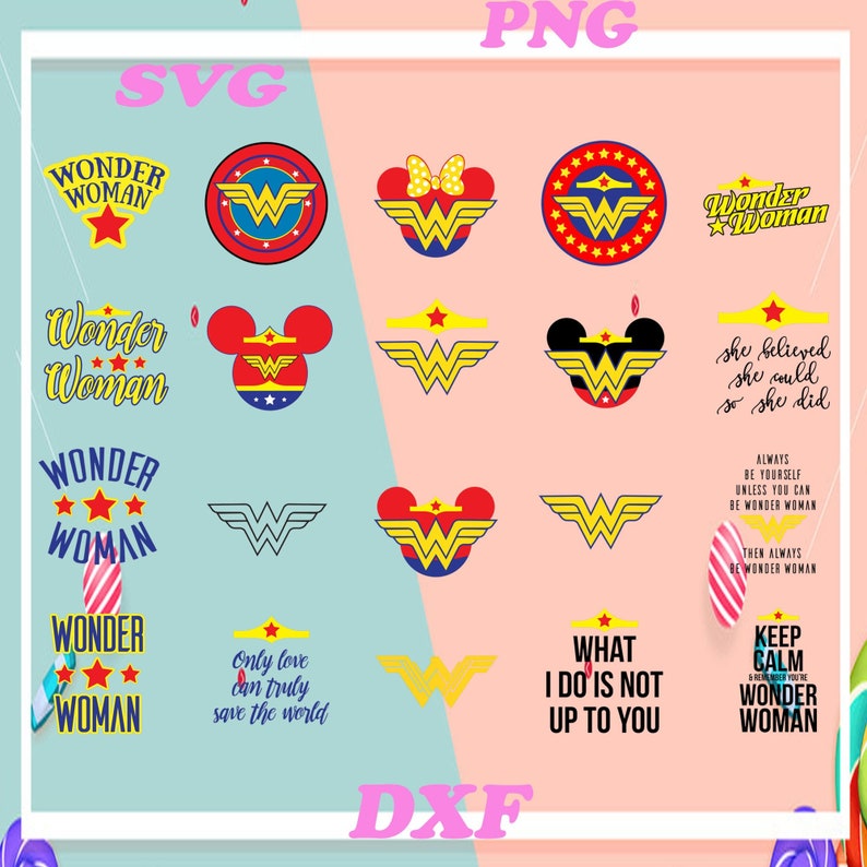 Download Wonder Women SVG DXF PNG Marvel svg Clipart and | Etsy