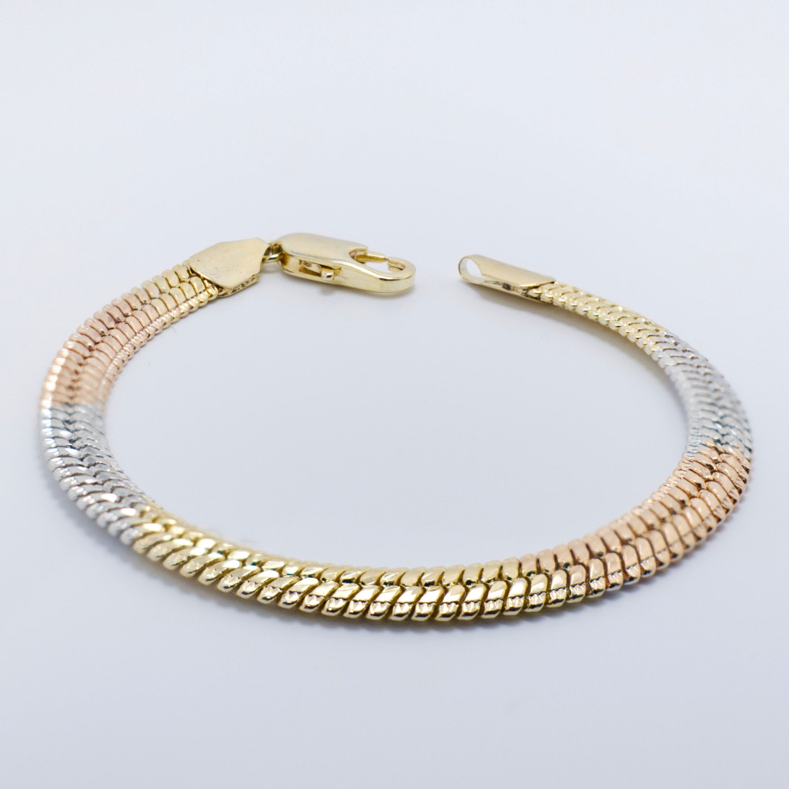 Multi Gold Snake Bracelet Gold Plated Snake Bracelet Etsy