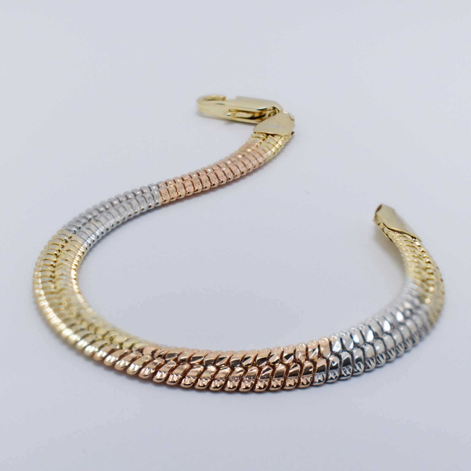Multi Gold Snake Bracelet Gold Plated Snake Bracelet Etsy