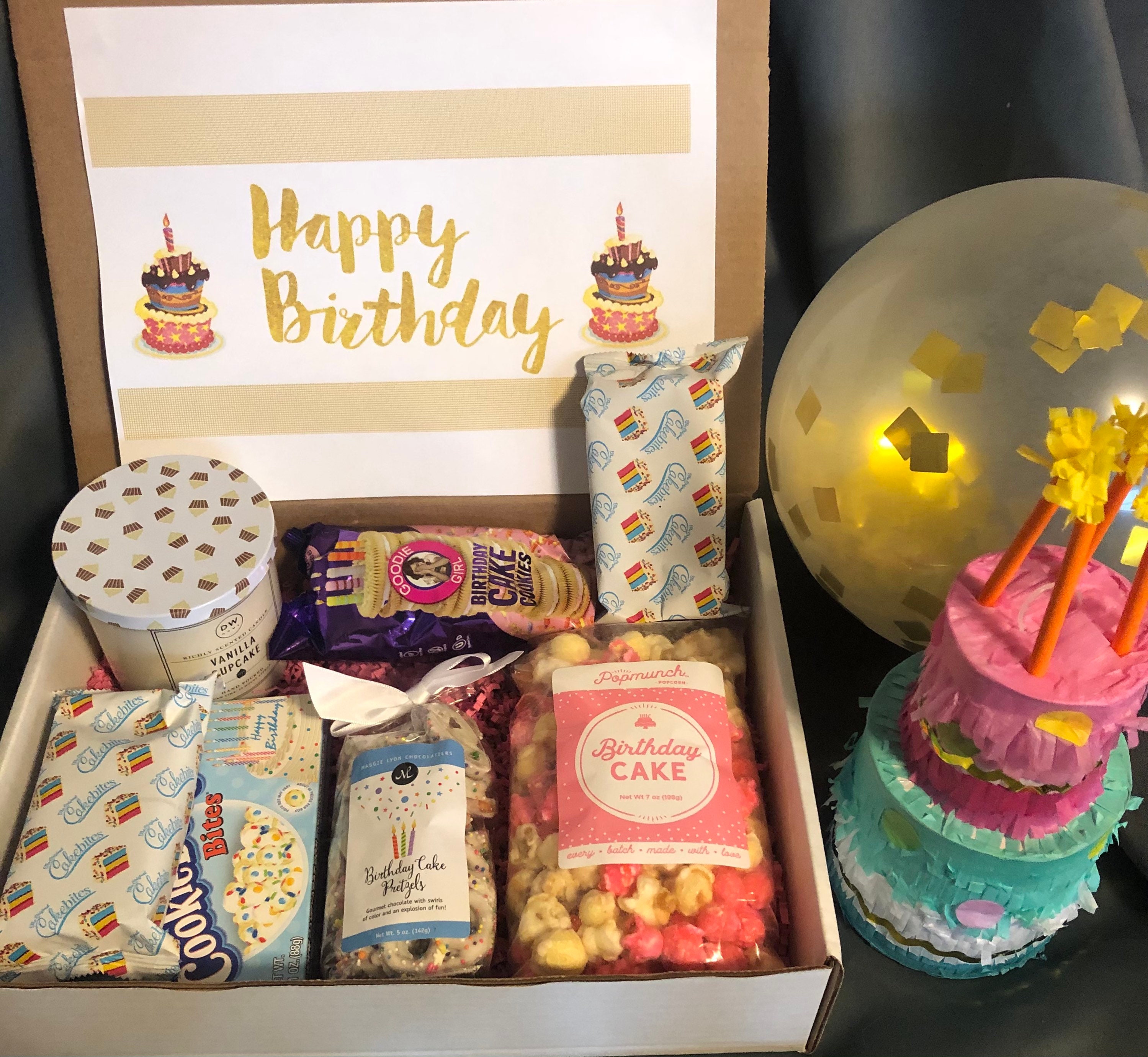 Premium Birthday Cake Box Birthday Present Birthday Box Etsy