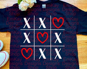 Valentine's Day TicTacToe SVG, TicTacToe Game, Valentine's SVG, Love SVG, Cricut, Silhouette, Digital Download, png, svg, eps, pdf, jpeg