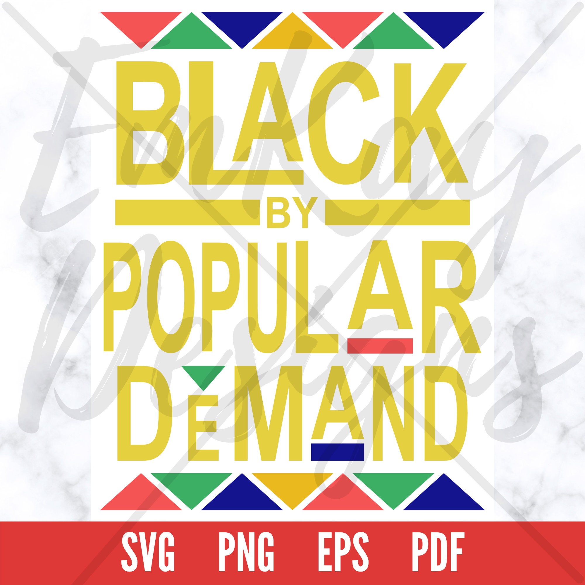 Black by Popular Demand SVG SVG File Black History Month | Etsy