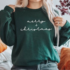 Merry Christmas Sweatshirt, Merry Sweatshirt, Christmas Lover, Christmas Gift,Christmas Sweatshirt For Women, Christmas Tee, Christmas shirt image 1