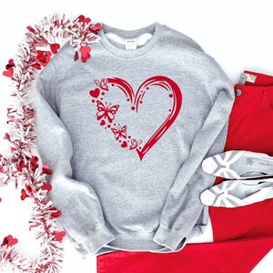 Heart Sweatshirt-Hoodie | Valentine Heart Sweatshirt | Be Mine | Valentine Hoodie Gift | Sweatshirt-Hoodie | Valentine Couples T-shirt