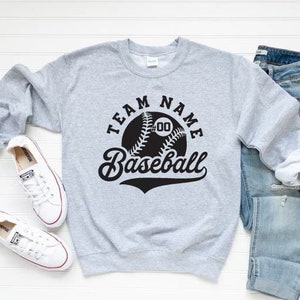 Custom Baseball sweatshirt | Baseball Sweatshirt | Crew Neck| Custom sweatshirt| Game Day Sweatshirt | Custom team name| Custom team sweater