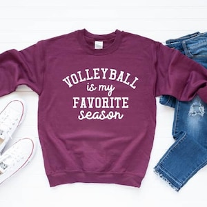 Volleyball ist meine Lieblingssaison Sweatshirt, Damen Volleyball Sweatshirt, Sonntag Sweatshirt, Volleyball Sweatshirt für Frauen, Volleyball Sweatshirt