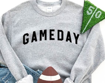 Game Day Sweatshirt, Super Bowl Sweatshirt, Women's Football Sweater, Sunday Sweatshirt, Football Sweatshirt for Women, Game Day Hoodie