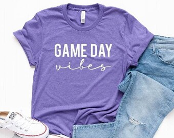 Game Day Vibes Shirt, Game day Sweatshirt, Football Season Shirt, Football Shirt, Game Day Shirt, Football Season Tee, Baseball Game Day