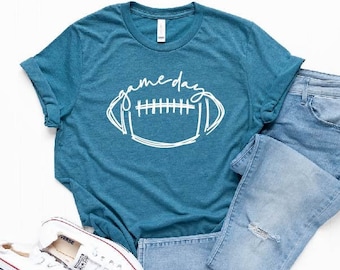 Game Day Football Shirt, Game day Sweatshirt, Game day Hoodies, Women Football Shirt, Game Day Shirt, Football Season Tee, Baseball Game Day