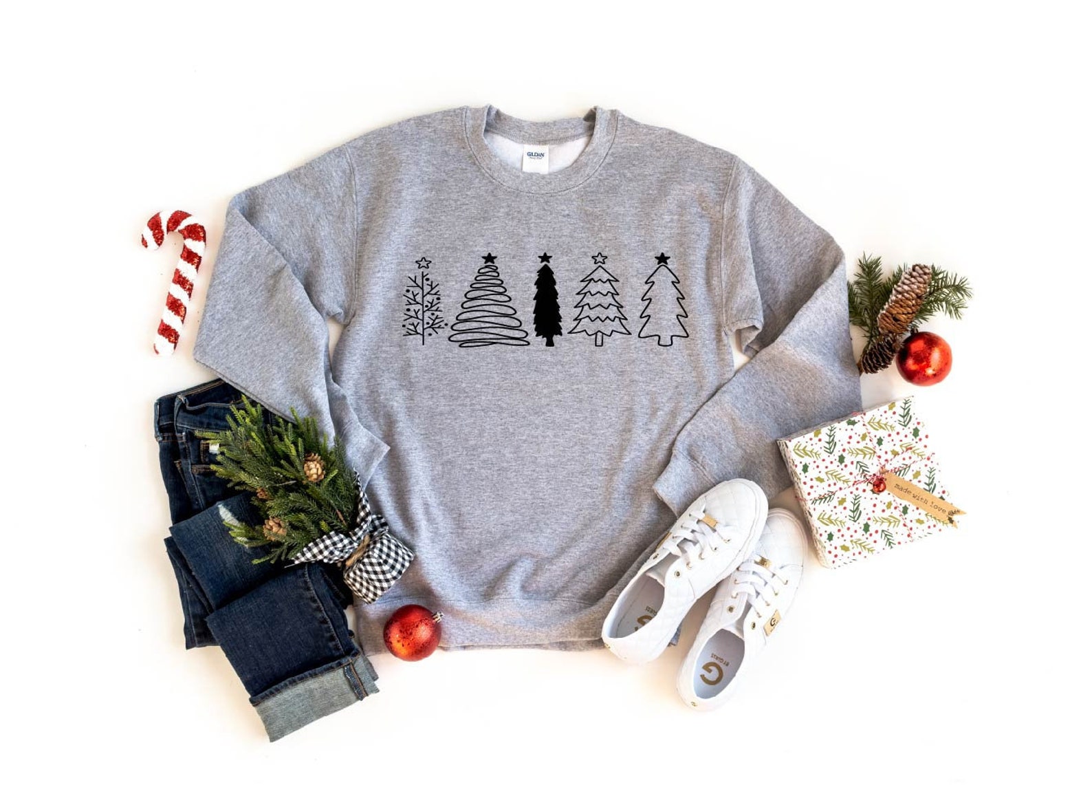 Christmas Tree SweatshirtHoodie Christmas Gift Merry Etsy